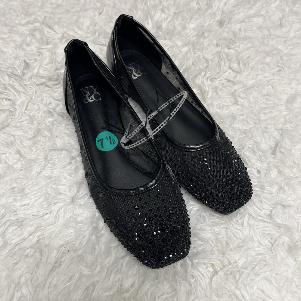New York & Company Priya Ballet Flats black size US 7.5 special occasion, work.
